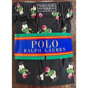 Polo Ralph Lauren Polo Bear Black Boxers NWT XL
